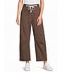 Le Lis High Rise Drawstring Tie Waist Barrel Jeans - Image 1
