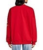Le Lis Long Sleeve Gingerbread And Candy Cane Embroidered Sweatshirt - Image 2