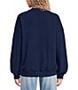 Le Lis Long Sleeve Merry Xmas With Santa And Ribbon Graphic Sweatshirt - Image 2