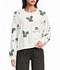Le Lis Long Sleeve Mistletoe Snowman Sweatshirt - Image 1