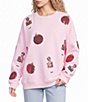 Le Lis Long Sleeve Ornament Sequin Embroidered Sweatshirt - Image 1