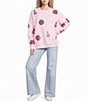 Le Lis Long Sleeve Ornament Sequin Embroidered Sweatshirt - Image 3