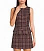 Le Lis Plaid Button Front Vest - Image 1