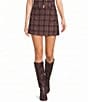 Le Lis Plaid Mini Coordinating Skirt - Image 1