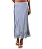 Le Lis Satin Midi Lace Trim Skirt - Image 2