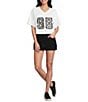 Le Lis Short Sleeve V-Neck #double;95#double; Lace Cropped Tee - Image 3