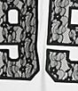 Le Lis Short Sleeve V-Neck #double;95#double; Lace Cropped Tee - Image 4