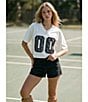 Le Lis Short Sleeve V-Neck #double;95#double; Lace Cropped Tee - Image 5