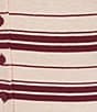 Le Lis Striped Short Sleeve Button Front Top - Image 4