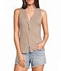 Le Lis V-Neck Twist Front Split Hem Knit Top - Image 6