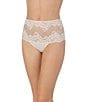 Color:Soft Shell - Image 1 - Lace Allure High Waisted Thong