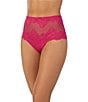 Color:Pink Daiquiri - Image 1 - Lace Allure High Waisted Thong