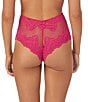 Color:Pink Daiquiri - Image 2 - Lace Allure High Waisted Thong