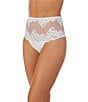 Color:Coconut - Image 1 - Lace Allure High Waisted Thong