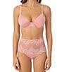 Color:Rosebud - Image 3 - Lace Allure High Waisted Thong