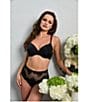 Le Mystere Lace Allure Soft Convertible Contour Bra, Color:Black - Image 5