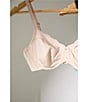 Le Mystere Lace Allure Unlined Underwire Bra, Color:Soft Shell - Image 4