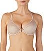 Color:Natural - Image 1 - Lace Perfection Full-Busted Contour Underwire Convertible Toed-In Back Bra