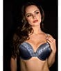 Le Mystere Safari Plunge Full-Busted Contour Underwire Square Back T-Shirt Bra, Color:Azure Blue - Image 6