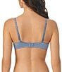 Color:Wedge Wood - Image 2 - Safari Plunge Full-Busted Contour Underwire Square Back T-Shirt Bra