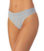 Color:Heather Grey - Image 1 - Seamless Comfort Thong Panty
