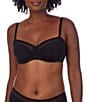 Color:Black - Image 3 - Second Skin Unlined Underwire Back Smoother T-Shirt Bra
