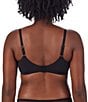 Color:Black - Image 4 - Second Skin Unlined Underwire Back Smoother T-Shirt Bra