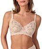 Le Mystere Softluxe Lace Cut & Sewn Underwire Bra, Color:Softshell - Image 1