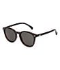 Le Specs Bandwagon Round 51mm Sunglasses, Color:Black Tortoise - Image 1