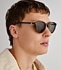 Le Specs Bandwagon Round 51mm Sunglasses, Color:Black Tortoise - Image 4
