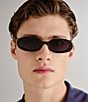 Le Specs Outta Love Oval 51mm Sunglasses, Color:Black - Image 4
