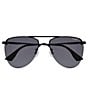 Color:Matte Black - Image 2 - The Prince Aviator Sunglasses