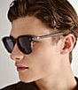 Le Specs Unisex Bandwagon 51mm Tortoise Round Polarized Sunglasses, Color:Matte Tortoise - Image 4