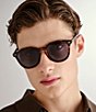 Le Specs Unisex Bandwagon 51mm Tortoise Round Polarized Sunglasses, Color:Matte Tortoise - Image 5