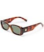 Le Specs Unisex Unreal! 52mm Rectangle Sunglasses, Color:Toffee Tortoise - Image 1