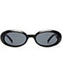 Le Specs Unisex Work It! 53mm Oval Sunglasses, Color:Black - Image 2