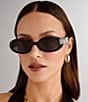 Le Specs Unisex Work It! 53mm Oval Sunglasses, Color:Black - Image 5