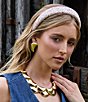 Lele Sadoughi Crescent Button Stud Earrings - Image 3