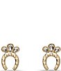 Lele Sadoughi Horseshoe Crystal Stud Earrings - Image 1