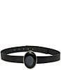 Lele Sadoughi Oasis Station Onyx Stone Leather Belt - Image 2