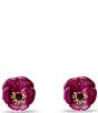 Lele Sadoughi Pansy Button Resin Stud Earrings - Image 1