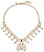 Lele Sadoughi Scallop Blossom Statement Necklace - Image 1