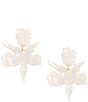 Lele Sadoughi Small Paper Lily Statement Drop Earrings - Image 1