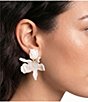 Lele Sadoughi Small Paper Lily Statement Drop Earrings - Image 2