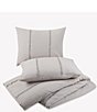 Color:Gray - Image 4 - Griset Tonal Stripe Comforter Mini Set