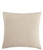 Color:Neutral - Image 2 - Pieced Linen Velvet Square Throw Pillow