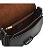 Color:Black - Image 3 - Lennox Flap Crossbody Saddle Bag