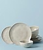 Color:Grey - Image 2 - Bay Colors Collection 12-Piece Dinnerware Set