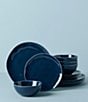 Color:Blue - Image 2 - Bay Colors Collection 12-Piece Dinnerware Set