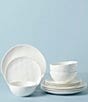 Color:White - Image 2 - Bay Colors Collection 12-Piece Dinnerware Set